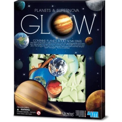 4M Glowing - Leuchtsterne & Leuchtende Planeten 100 Teile Mehrfarbig