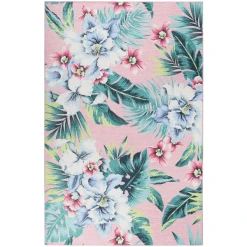 Accessorize Kurzflorteppich Tropical Orchid Rosa