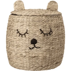 BloomingvilleMINI Korb Mit Deckel Dolma Wasserhyazinthe Natur