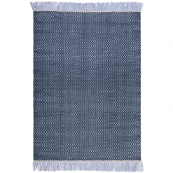 Esprit Handweb-Teppich Casa Blau