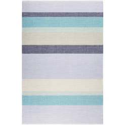 Esprit Kelim Teppich Makon Kelim Grau Petrol