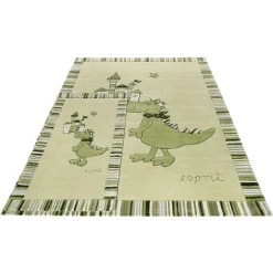 Esprit Kinderteppich Dragon & Castle Grün -Bieco-Shop esprit kinderteppich dragon castle gruen a372684 4