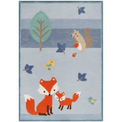 Esprit Kinderteppich E-Fox In The Woods Blau