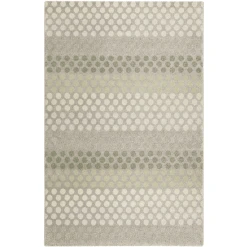 Esprit Kurzflorteppich Spotted Stripe Grau/salbeigrün