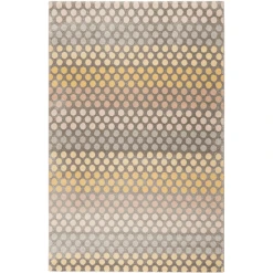 Esprit Kurzflorteppich Spotted Stripe Taupe/gelb/rosa