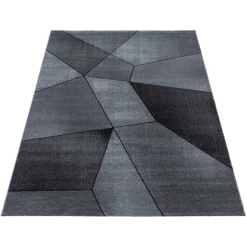 Giancasa Designerteppich Kurzflorteppich Mosaikoptik Wohnzimmer Schlafzimmer 1120 Grau -Bieco-Shop giancasa designerteppich kurzflorteppich mosaikoptik wohnzimmer schlafzimmer 1120 grau a366056 3