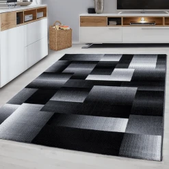 Giancasa Designerteppich Modern Gemustert Flachflorteppich Kurzflor 6560 Black -Bieco-Shop giancasa designerteppich modern gemustert flachflorteppich kurzflor 6560 black a366433 3