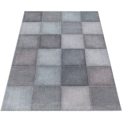 Giancasa Designteppich Kariert Wohnzimmer Kurzflorteppich Pflegeleicht 4202 PINK -Bieco-Shop giancasa designteppich kariert wohnzimmer kurzflorteppich pflegeleicht 4202 pink a366322 7