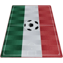 Giancasa Fußballteppich Fußball Kinderzimmer Kinderteppich Kurzflorteppich 2915 White -Bieco-Shop giancasa fussballteppich fussball kinderzimmer kinderteppich kurzflorteppich 2915 white a366169 1