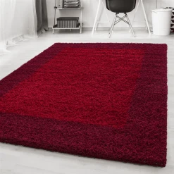 Giancasa Hochflor Shaggy Zottelteppich Wohnzimmer Schlafzimmer 1503 RED -Bieco-Shop giancasa hochflor shaggy zottelteppich wohnzimmer schlafzimmer 1503 red a366072 27