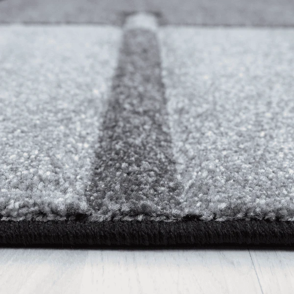 Giancasa Kurzflorteppich Designteppich Streifenmuster 3D Wohnzimmer 1310 Grau 12 Giancasa Kurzflorteppich Designteppich Streifenmuster 3D Wohnzimmer 1310 Grau - Image 10