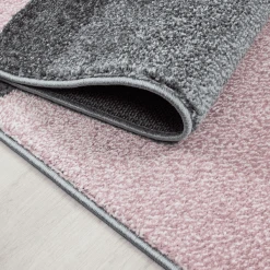 Giancasa Kurzflorteppich Gestreift Designteppich Wohnzimmer Schlafzimmer 1810 PINK -Bieco-Shop giancasa kurzflorteppich gestreift designteppich wohnzimmer schlafzimmer 1810 pink a366088 8