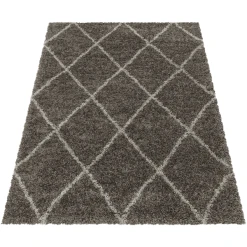 Giancasa Langflorteppich Kariert Hochflorteppich Shaggy Wohnzimmer 3401 BEIGE -Bieco-Shop giancasa langflorteppich kariert hochflorteppich shaggy wohnzimmer 3401 beige a366199 28