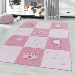 Giancasa Mädchenteppich Prinzessinnenteppich Prinzessin Kurzflorteppich Rosa 2905 Pink -Bieco-Shop giancasa maedchenteppich prinzessinnenteppich prinzessin kurzflorteppich rosa 2905 pink a366159 5
