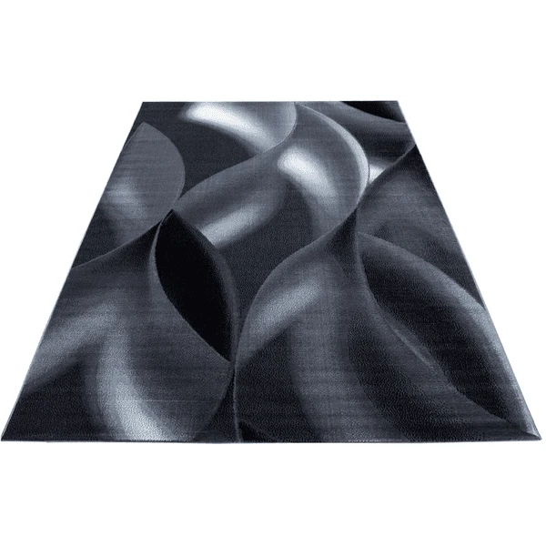 Giancasa Modern Designerteppich Schlafzimmer Kurzflorteppich Flachflor 8008 BLACK 5 Giancasa Modern Designerteppich Schlafzimmer Kurzflorteppich Flachflor 8008 BLACK - Image 3