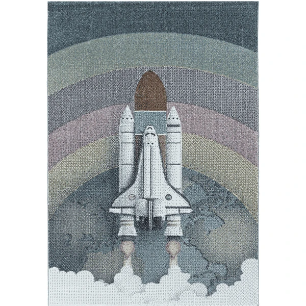 Giancasa Raketenteppich Rakete Kinderteppich Kurzflorteppich Kinderzimmer 2111 Blue 9 Giancasa Raketenteppich Rakete Kinderteppich Kurzflorteppich Kinderzimmer 2111 Blue - Image 7
