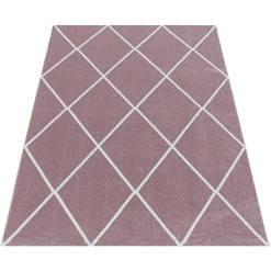 Giancasa Rautenmuster Kurzflorteppich Flachflorteppich Schlafzimmer Wohnzimmer 4601 LILA -Bieco-Shop giancasa rautenmuster kurzflorteppich flachflorteppich schlafzimmer wohnzimmer 4601 lila a366357 29