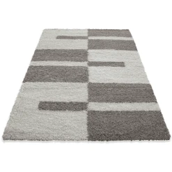 Giancasa Shaggy Hochflorteppich Gestreift Langflor Wohnzimmer 2505 RED -Bieco-Shop giancasa shaggy hochflorteppich gestreift langflor wohnzimmer 2505 red a366122 10