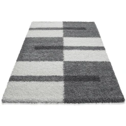 Giancasa Shaggy Hochflorteppich Gestreift Langflor Wohnzimmer 2505 RED -Bieco-Shop giancasa shaggy hochflorteppich gestreift langflor wohnzimmer 2505 red a366122 2