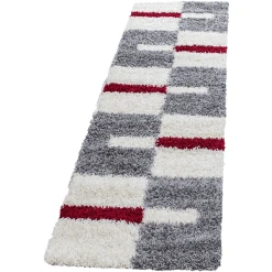 Giancasa Shaggy Hochflorteppich Gestreift Langflor Wohnzimmer 2505 RED -Bieco-Shop giancasa shaggy hochflorteppich gestreift langflor wohnzimmer 2505 red a366122 7