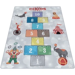 Giancasa Spielteppich Kinderteppich Kinderzimmer Kurzflorteppich Circus 2909 Grey -Bieco-Shop giancasa spielteppich kinderteppich kinderzimmer kurzflorteppich circus 2909 grey a366163 1