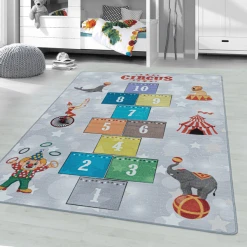 Giancasa Spielteppich Kinderteppich Kinderzimmer Kurzflorteppich Circus 2909 Grey -Bieco-Shop giancasa spielteppich kinderteppich kinderzimmer kurzflorteppich circus 2909 grey a366163 5