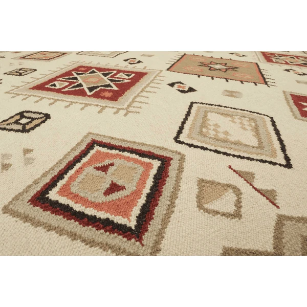 Green Looop Handweb-Teppich Brionne Beige 7 Green Looop Handweb-Teppich Brionne Beige - Image 5