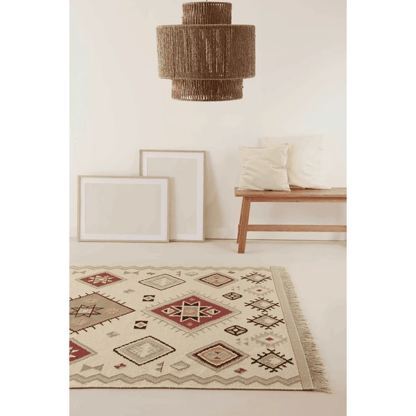 Green Looop Handweb-Teppich Brionne Beige 10 Green Looop Handweb-Teppich Brionne Beige - Image 8