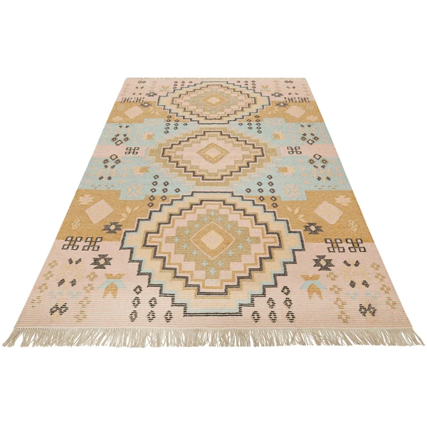 Green Looop Handweb-Teppich Mayenne Rosa 4 Green Looop Handweb-Teppich Mayenne Rosa - Image 2