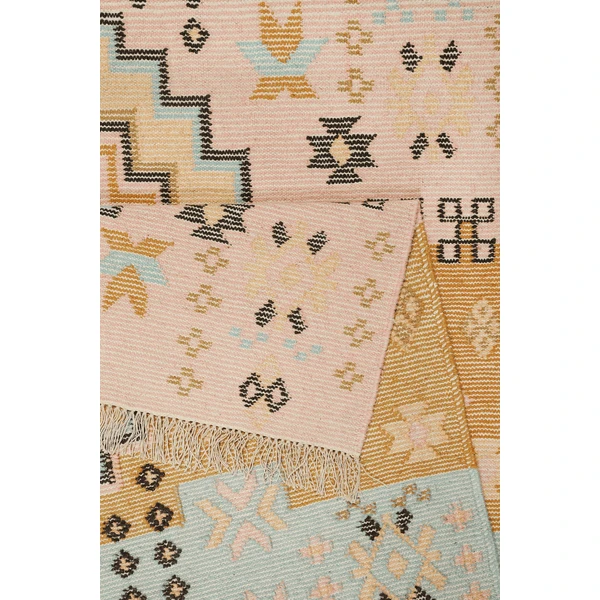 Green Looop Handweb-Teppich Mayenne Rosa 5 Green Looop Handweb-Teppich Mayenne Rosa - Image 3