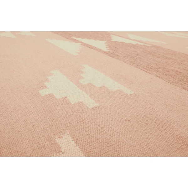 Green Looop Handweb-Teppich Soleil Rosa 7 Green Looop Handweb-Teppich Soleil Rosa - Image 5