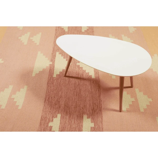 Green Looop Handweb-Teppich Soleil Rosa 8 Green Looop Handweb-Teppich Soleil Rosa - Image 6