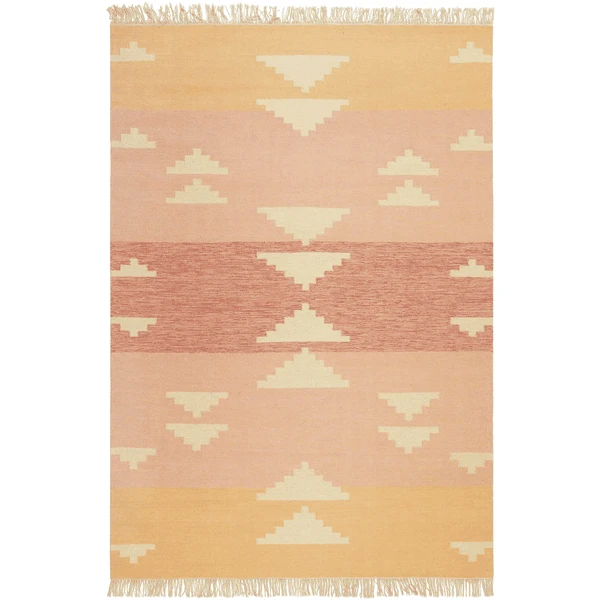 Green Looop Handweb-Teppich Soleil Rosa 3 Green Looop Handweb-Teppich Soleil Rosa