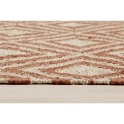 Green Looop Kurzflorteppich Lyon Rot Beige -Bieco-Shop green looop kurzflorteppich lyon rot beige a372804 3