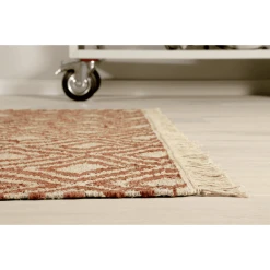 Green Looop Kurzflorteppich Lyon Rot Beige -Bieco-Shop green looop kurzflorteppich lyon rot beige a372804 4