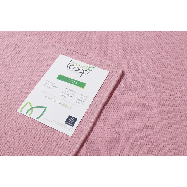 Green Looop Kurzflorteppich Nizza Rosa 6 Green Looop Kurzflorteppich Nizza Rosa - Image 4