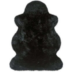 Heitmann Australisches Premium Lammfell Schwarz