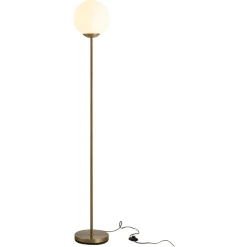 HOMCOM Stehlampe Fürs Wohnzimmer Gold, Weiß