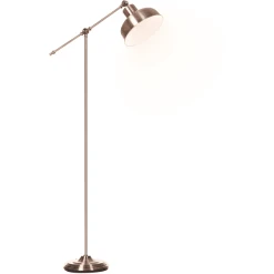 HOMCOM Stehlampe Mit Verstellbarem Schirm Rotbronze
