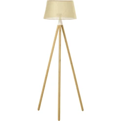 HOMCOM Stehleuchte Hellbraun