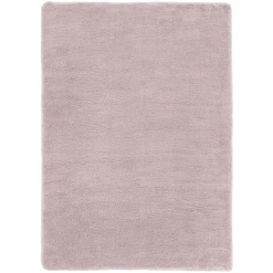 HOMCOM Teppich Aus Weichem Hochflor Geeignet Für Fußbodenheizung 120 Cm Lang Altrosa