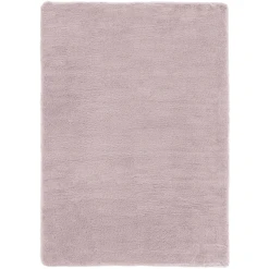 HOMCOM Teppich Aus Weichem Hochflor Geeignet Für Fußbodenheizung 170 Cm Lang Altrosa