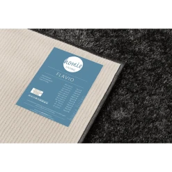 Homie Living Hochflorteppich Flavio Anthrazit Grau -Bieco-Shop homie living hochflorteppich flavio anthrazit grau a416565 4