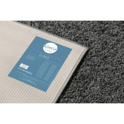 Homie Living Hochflorteppich Gino Anthrazit Grau -Bieco-Shop homie living hochflorteppich gino anthrazit grau a416569 4