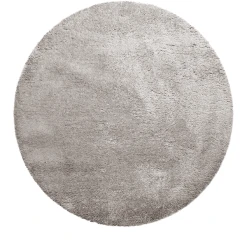 Homie Living Hochflorteppich Parma Hellgrau