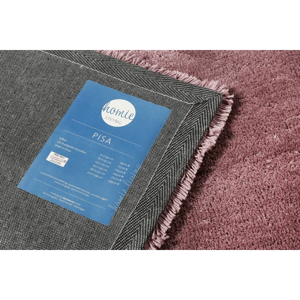 Homie Living Hochflorteppich Pisa Altrosa Flieder 5 Homie Living Hochflorteppich Pisa Altrosa Flieder - Image 3