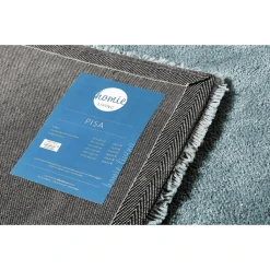 Homie Living Hochflorteppich Pisa Grau Türkis -Bieco-Shop homie living hochflorteppich pisa grau tuerkis a372823 2