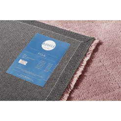 Homie Living Hochflorteppich Pisa Rosa -Bieco-Shop homie living hochflorteppich pisa rosa a372886 2
