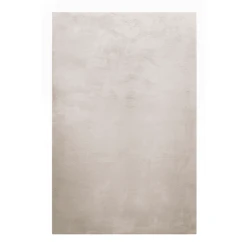 Homie Living Hochflorteppich Vita Hellgrau