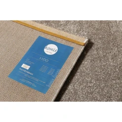 Homie Living Kurzflorteppich Lido Grau -Bieco-Shop homie living kurzflorteppich lido grau a375860 4